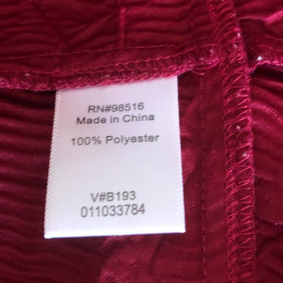COLDWATER CREEK Petite Burgundy Textured Jacket P10 - Picture 6 of 9